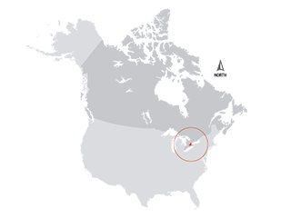Hamilton Halton Brant - North America Map