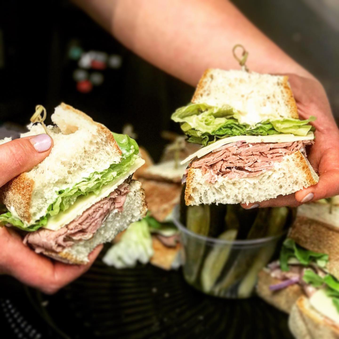 A sandwhich from Drongkowskis farm market