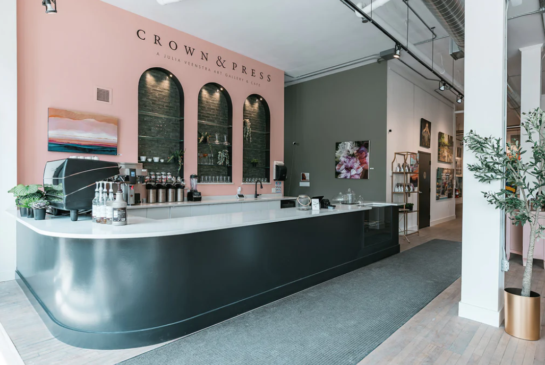 Crown and Press – A Julia Veenstra Art Gallery & Cafe