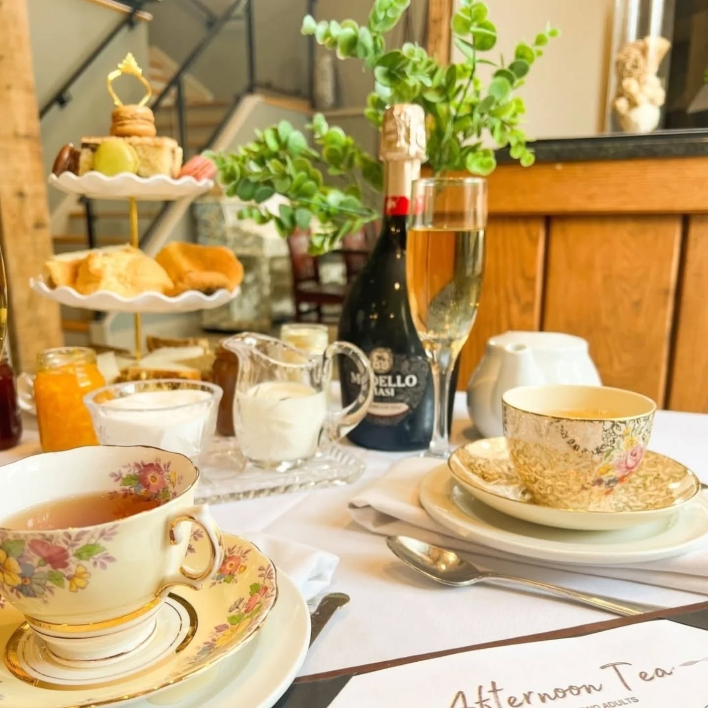 Afternoon tea service at Paris Wincey Mills Co.