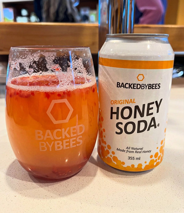 Honey Soda handcrafted from Backed by Bees