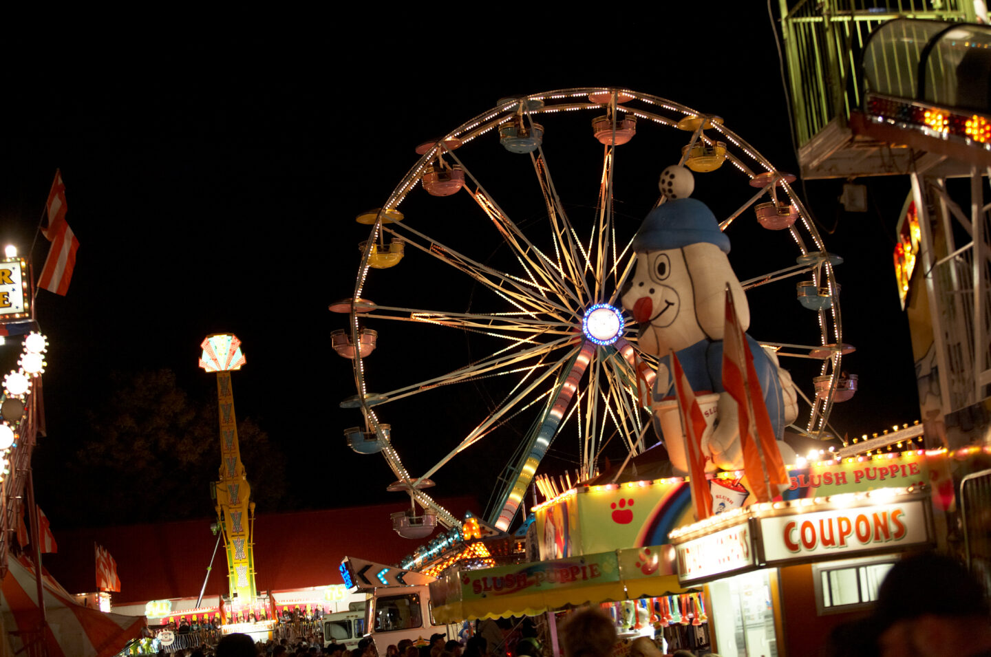 Rockton World's Fair at night