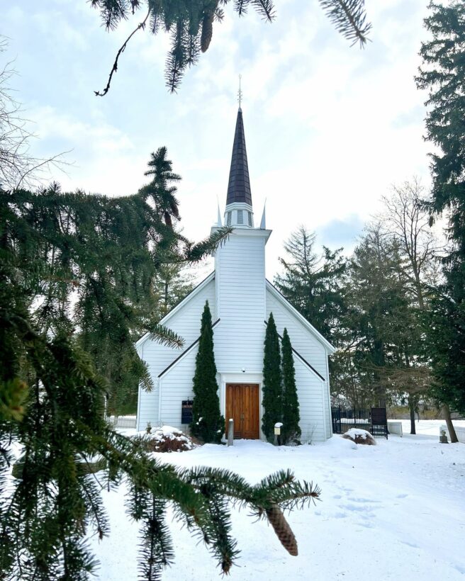 Mohawk Chapel in the winter