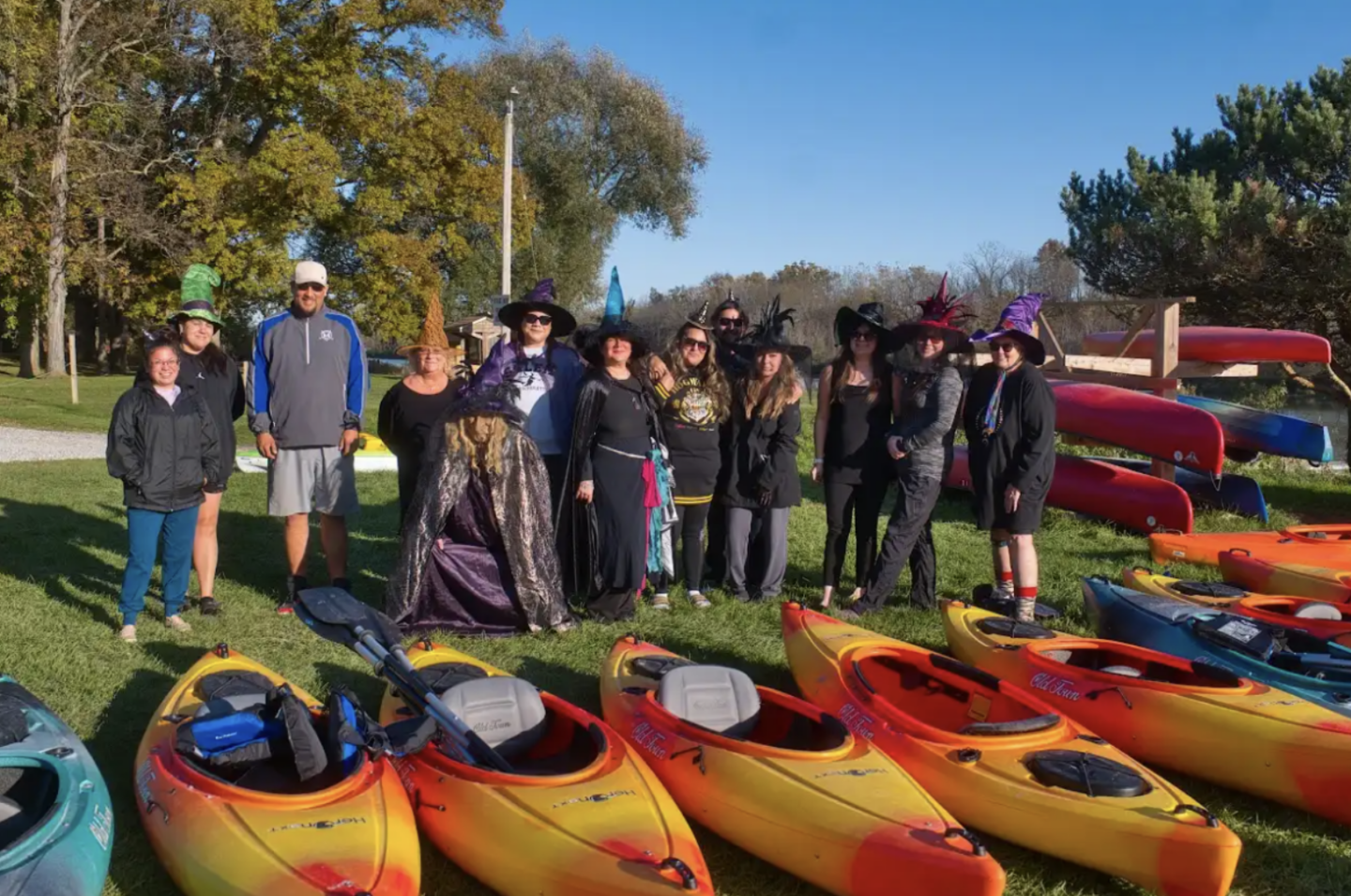 Moonlight Witch Paddle Along the Grand River